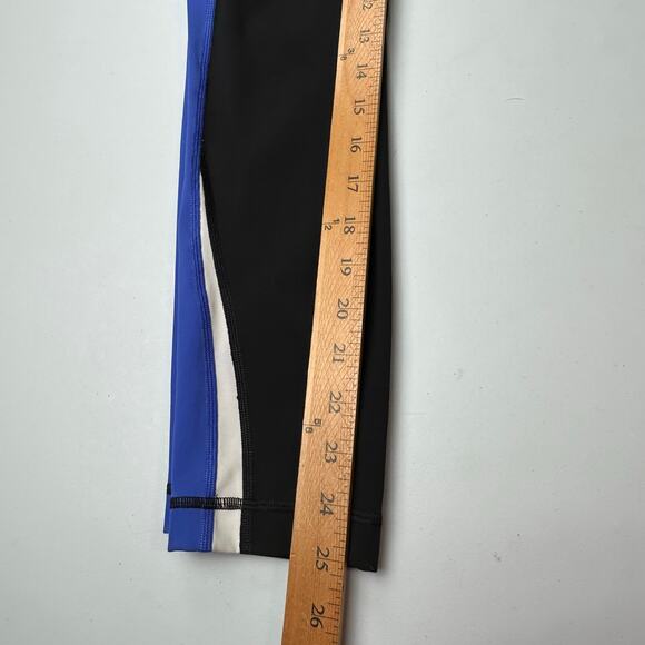 Lululemon Kick Serve Sweat Tight Pants Womens 4 Black Blue Leggings Athleisure - Picture 10 of 12